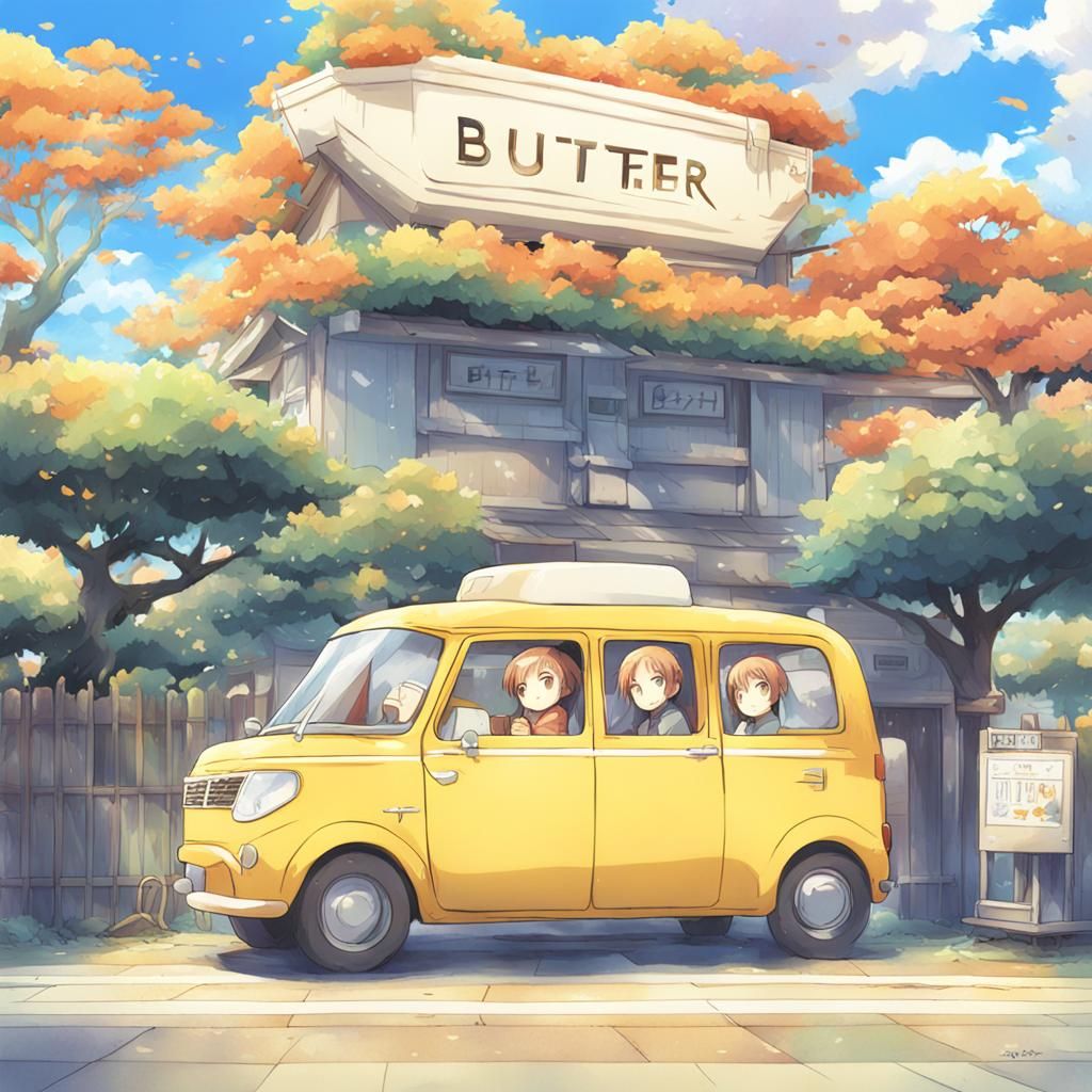Butter in Anime Key Visual Style