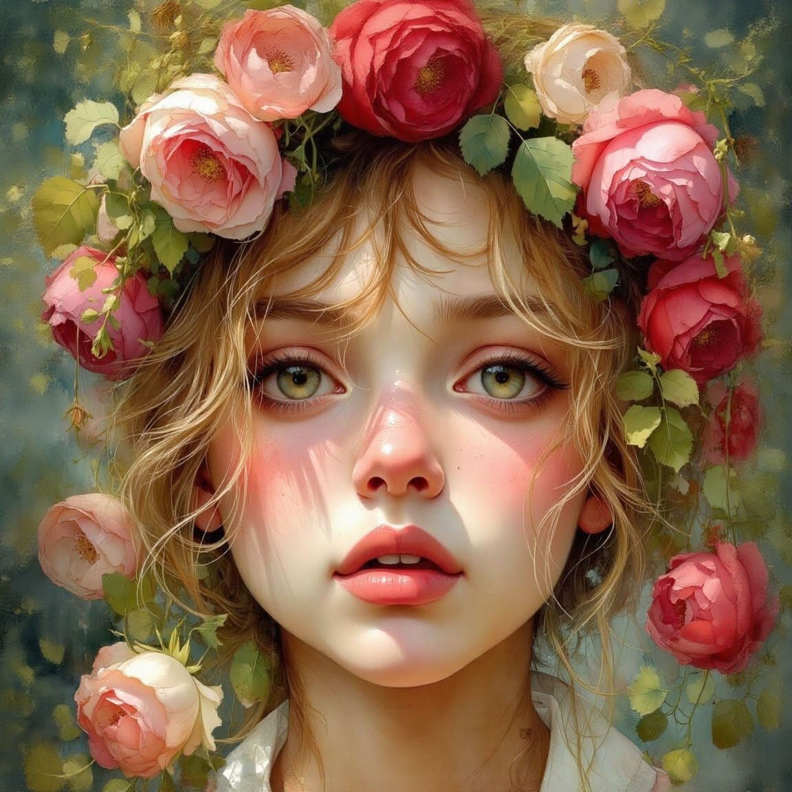 Enchanting Portrait of the Wild Rose in Soft Pastel Hues