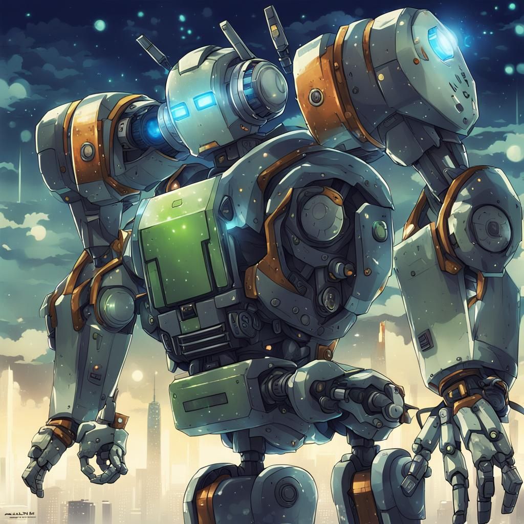 Anime Style Android Robot