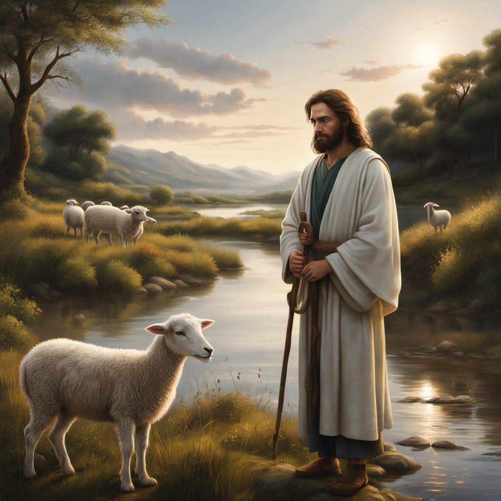 Saint John the Baptist Digital Painting in Classical Realism