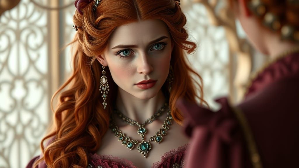 Duchess Charlotte Scolds Her Nanny in Regency Era Fantasy