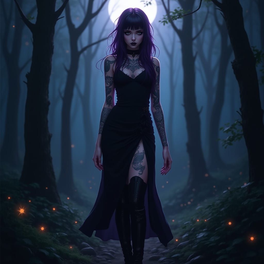 Ye Olde Goth prompt reimaged in Flux