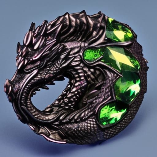 Mystical Dragon Gem: A Jewel-Toned Fantasy