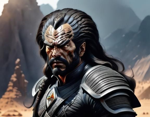 Klingon Warrior Portrait on Hostile Planet