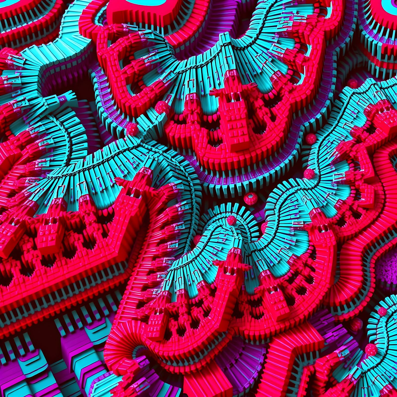 3D Textured Autostereogram with Evolving Layers