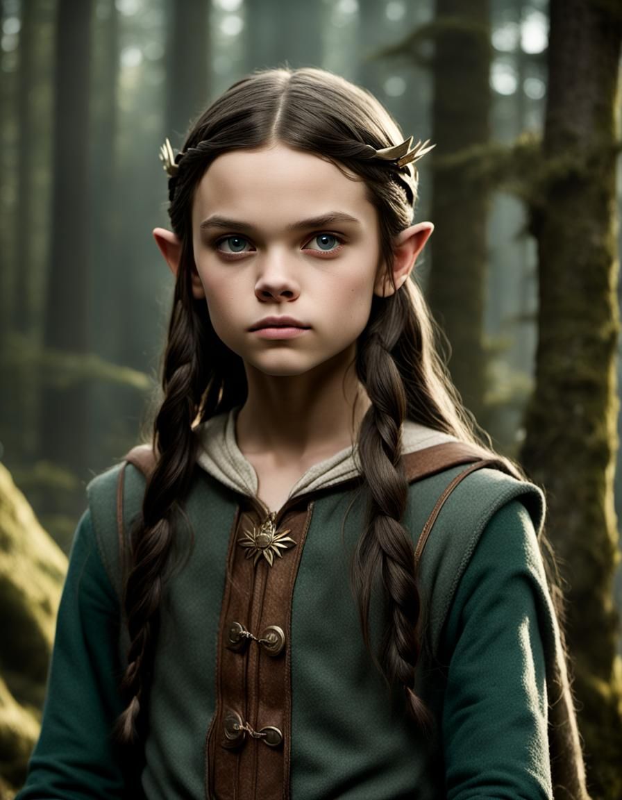 Elf Princess Portrait in Cinematic Style