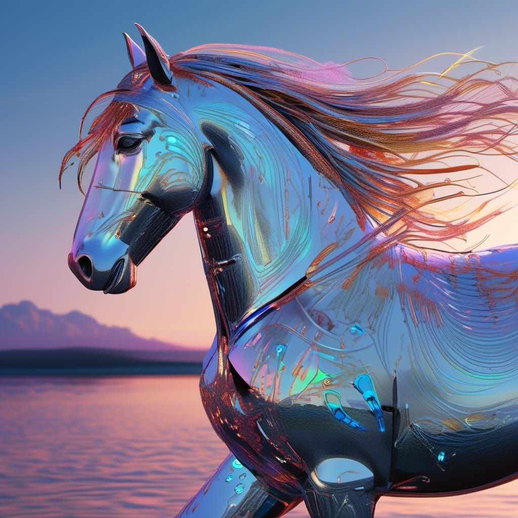 In a breathtaking landscape where nature harmonizes with fut...