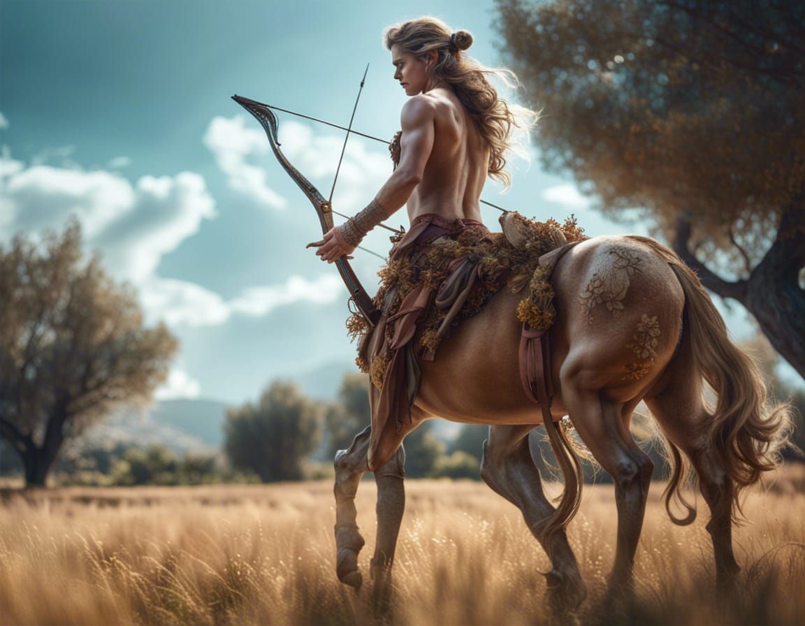 Majestic Centaur Archer in Greece