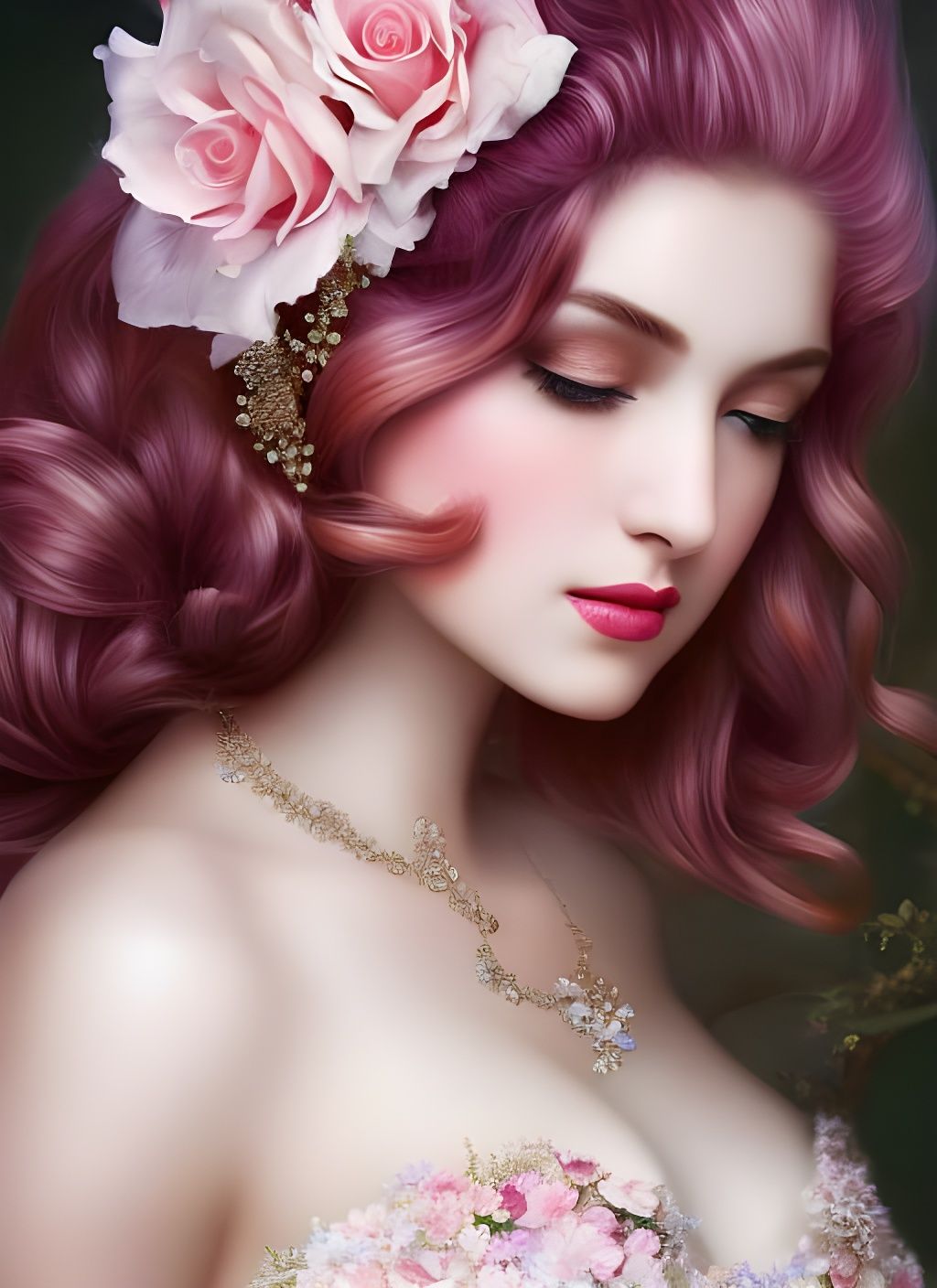 Gorgeous French Maid Princess: Hyperrealistic Fantasy Art