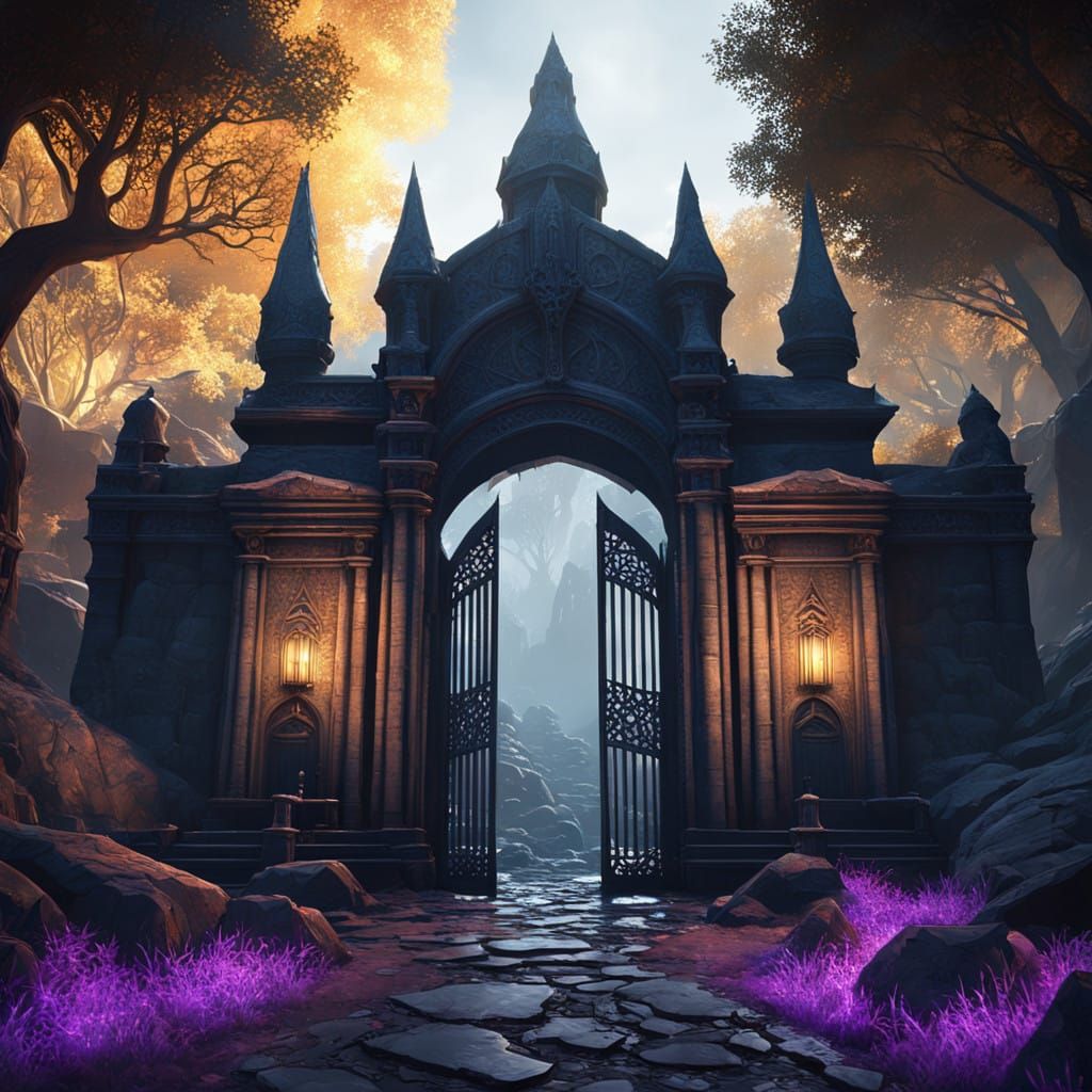 Ethereal Dark Fantasy Gate