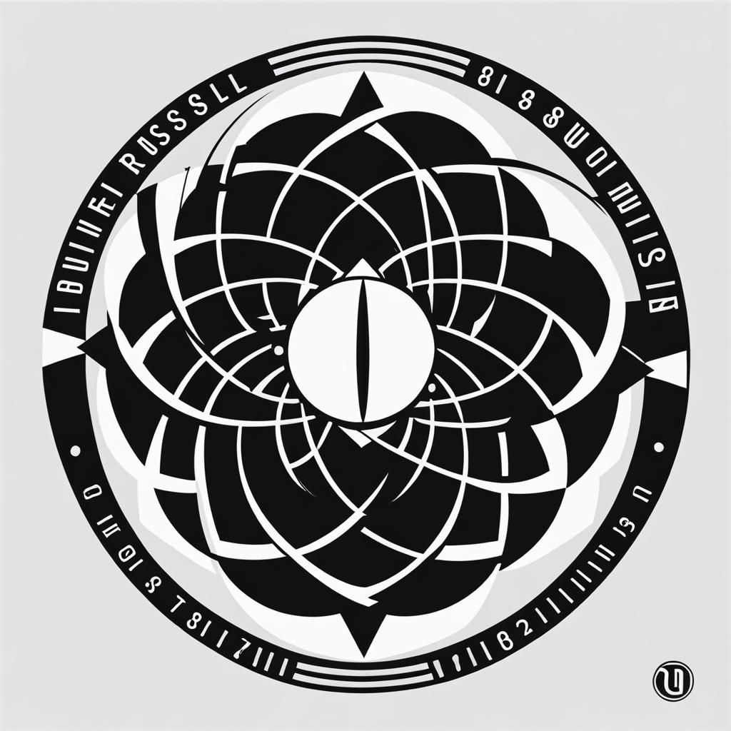 Geometric Bauhaus Logo for Bertrand Russell School