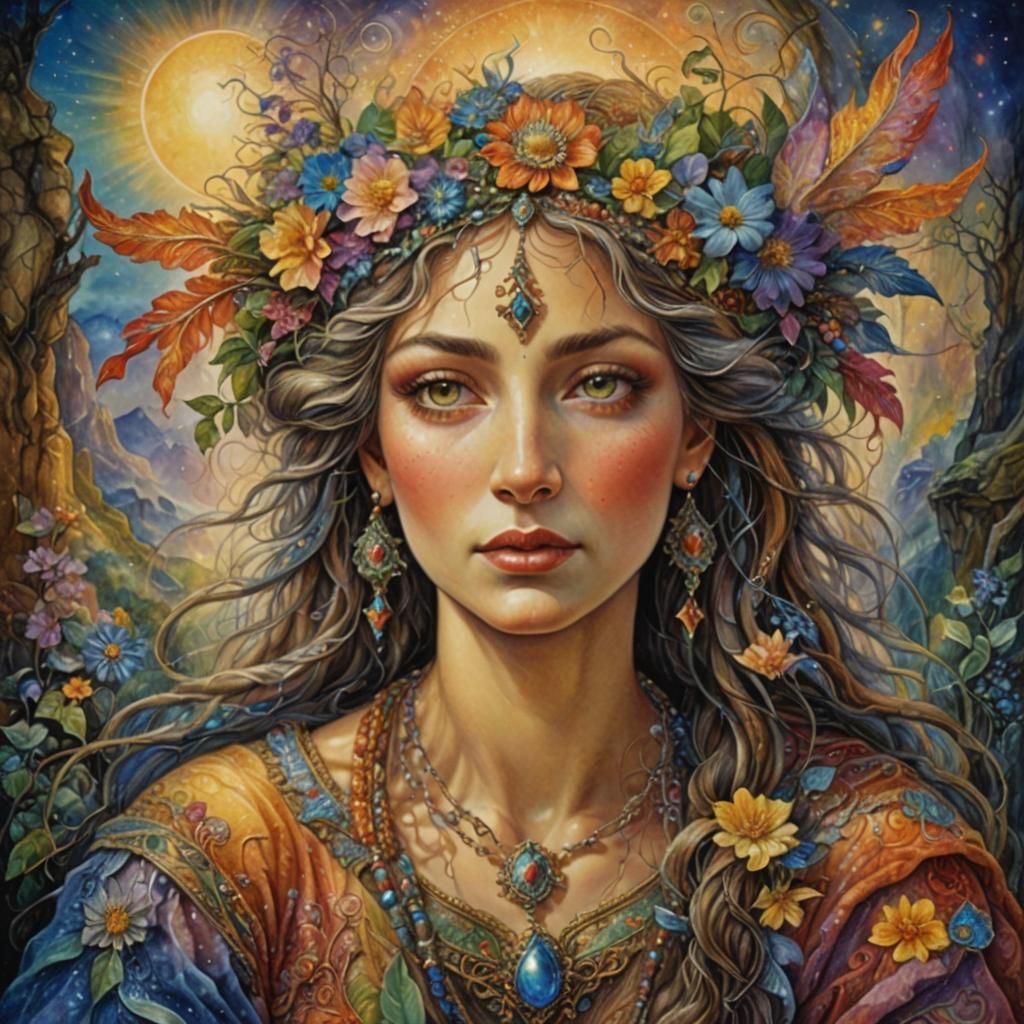 Ethereal Woman in Visionary Style