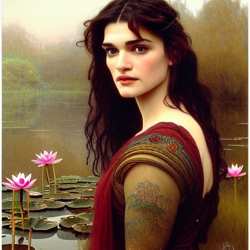 Rachel Weisz in Ethereal Fantasy Art Style