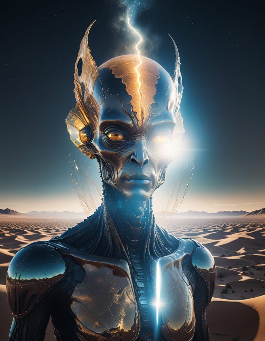 Alien Double Exposure: Desert Oasis in Unreal Engine