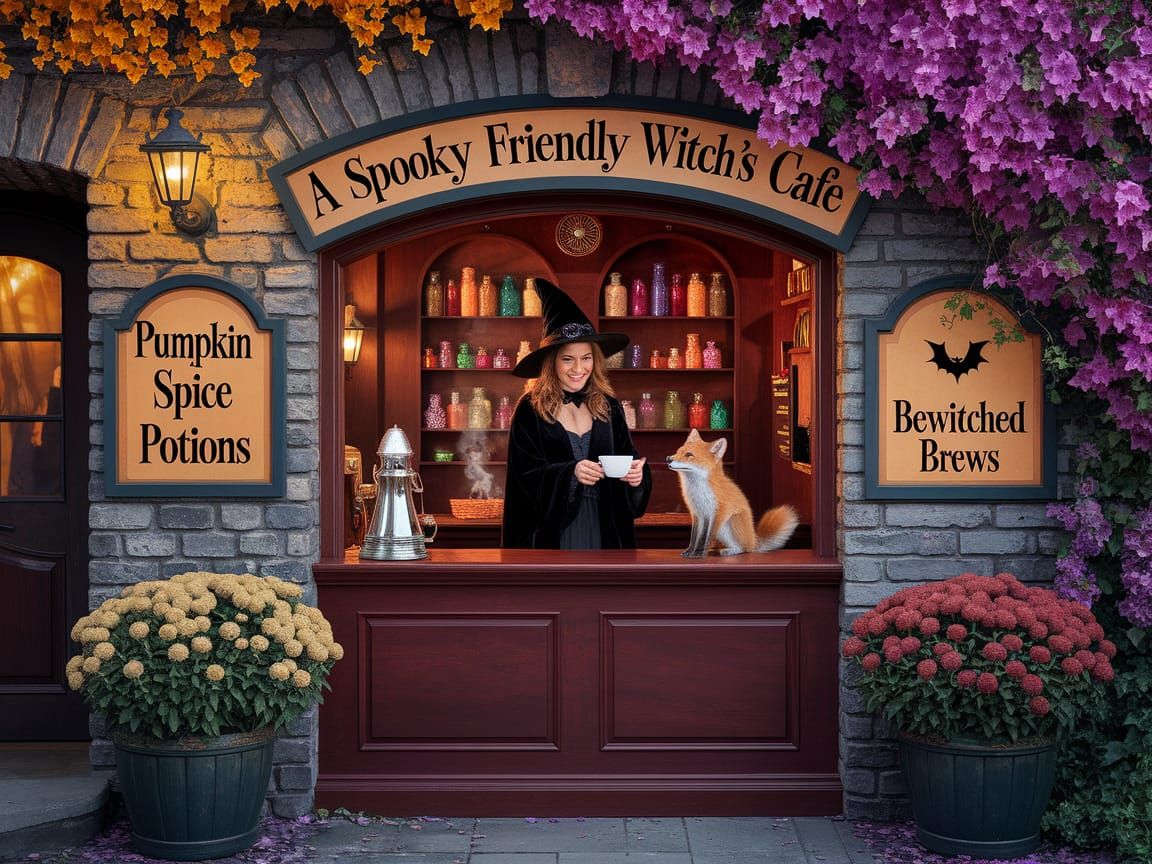 Friendly Witch's Cafe: Cozy Enchantment & Pumpkin Spice Poti...