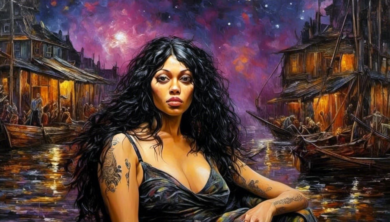 Dystopian Love: An Emotional Impasto Masterpiece