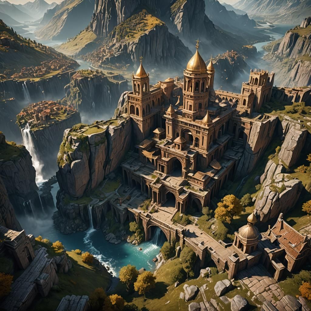 Winged Fairy Creature in Detailed Matte Painting