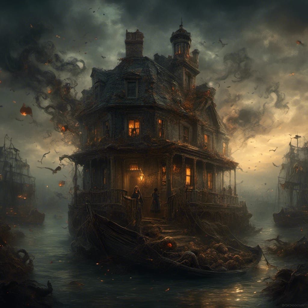 Horror Girls in Gustave Doré Style