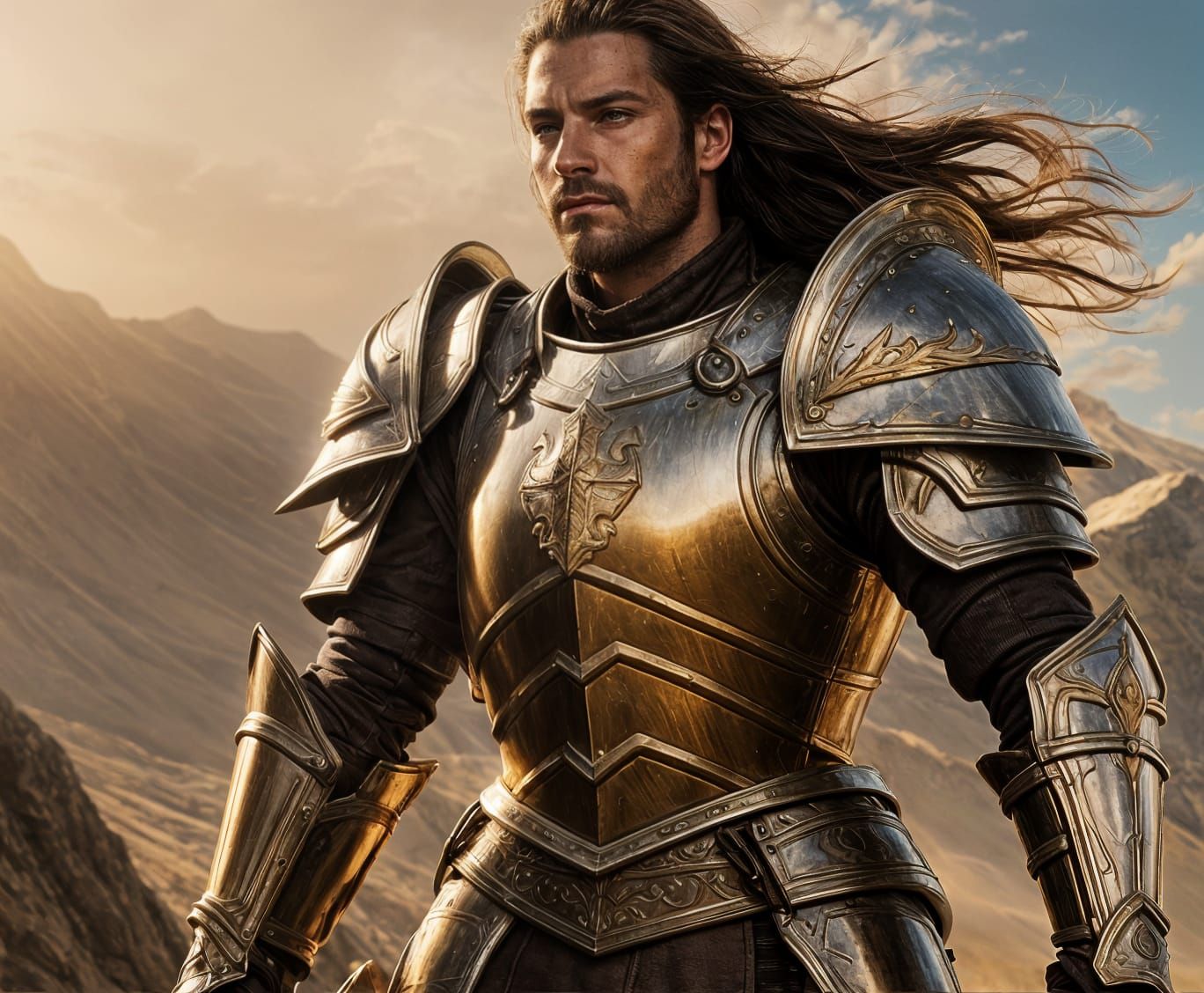 Hyperrealistic Paladin with Righteous Fervor