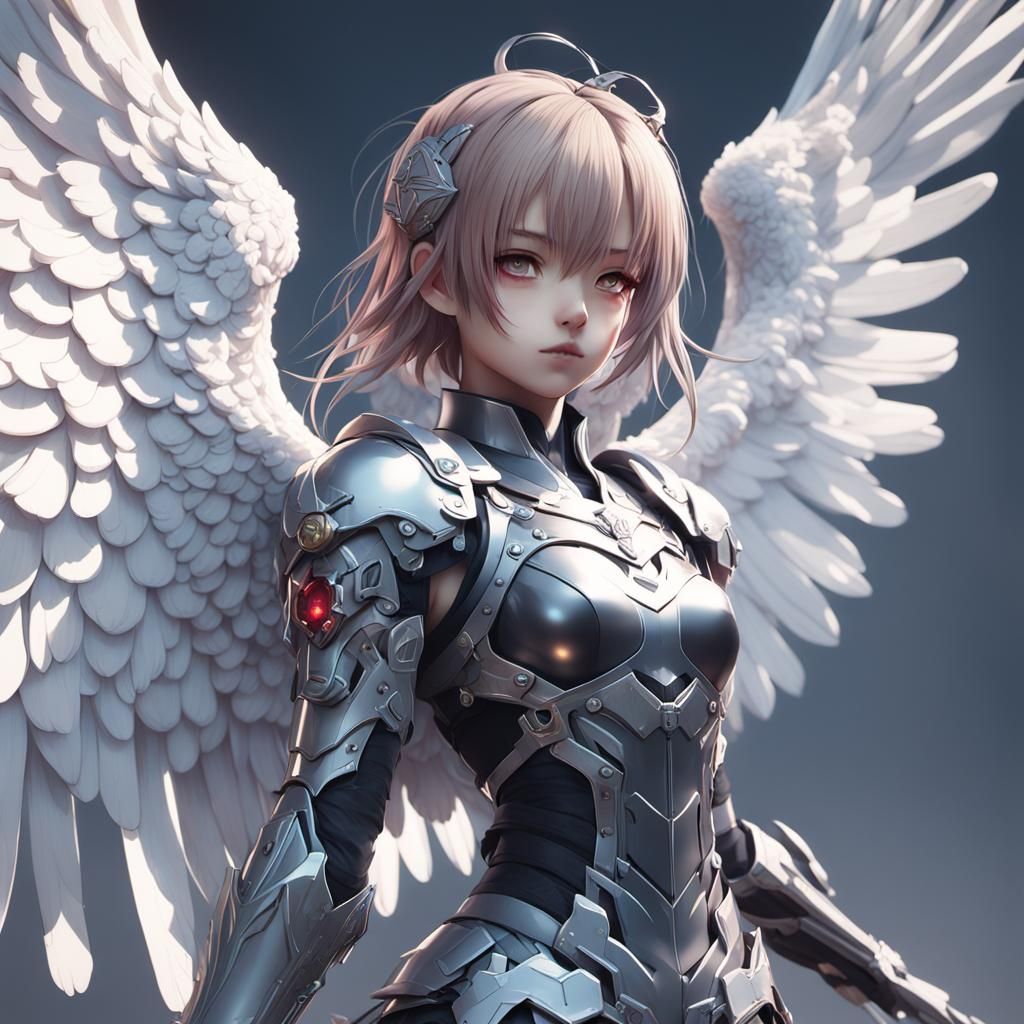 Anime Style 3D Angel Art