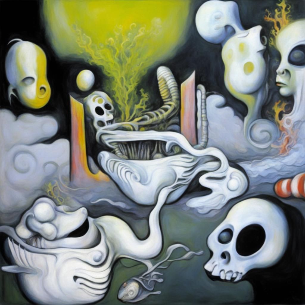 Gothic Psychedelic Art in Fauvist Style