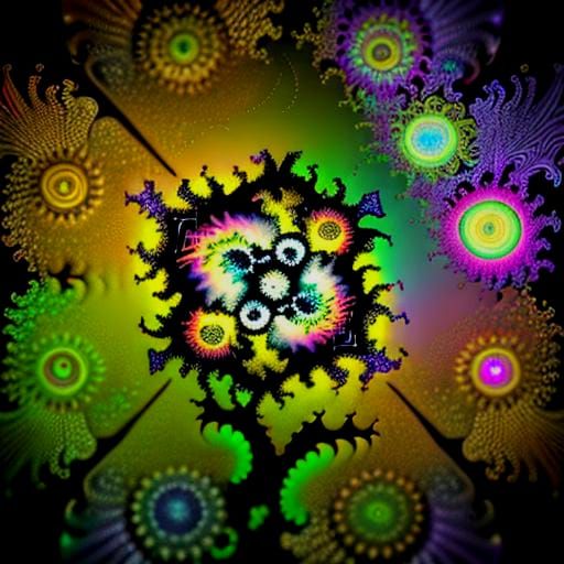 Hyperrealistic Mandelbrot Masterpiece with Triadic Volumetri...