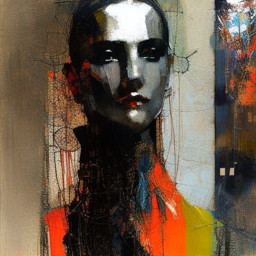 Monochromatic Drawing Inspired by Surrealist and Gothic Art