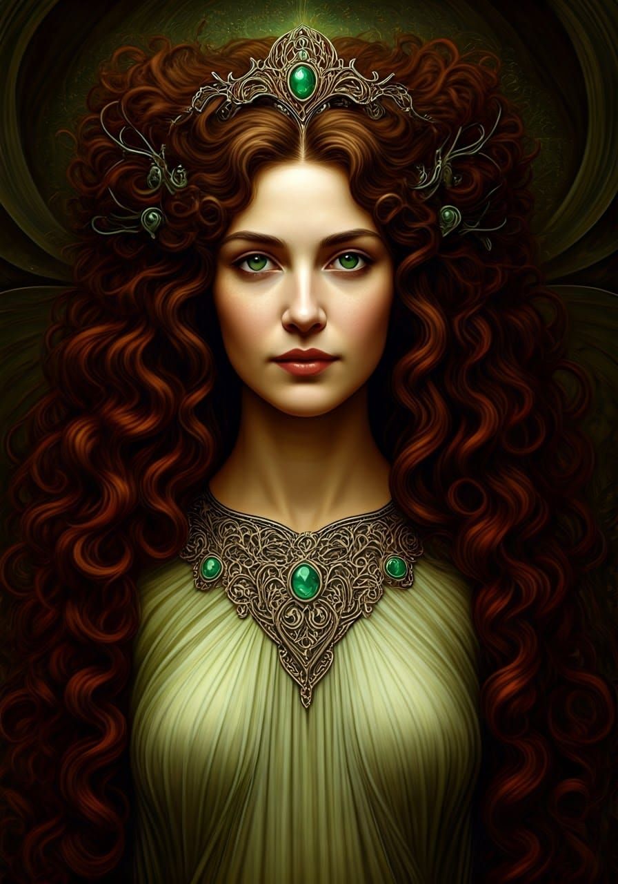 Celtic Fairy Queen Mab in Dreamy Realism
