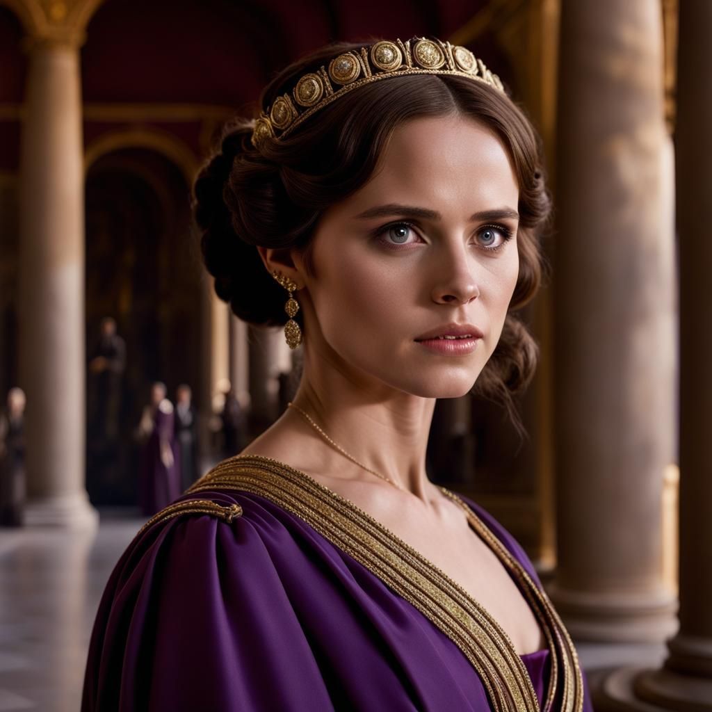 Felicity Jones as Roman Senator in Emperor's Palace
