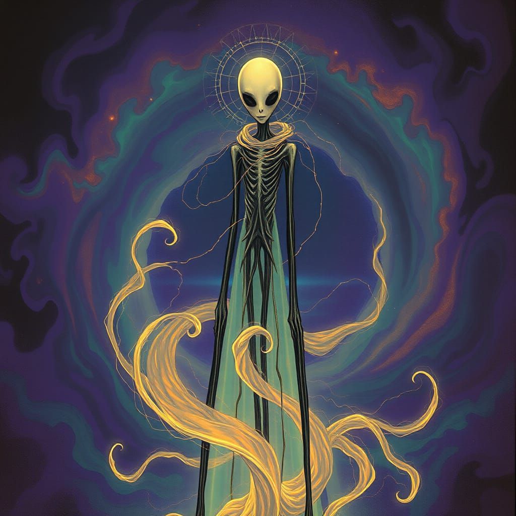 Ethereal Slenderman: Eldritch Abomination in Cosmic Horror