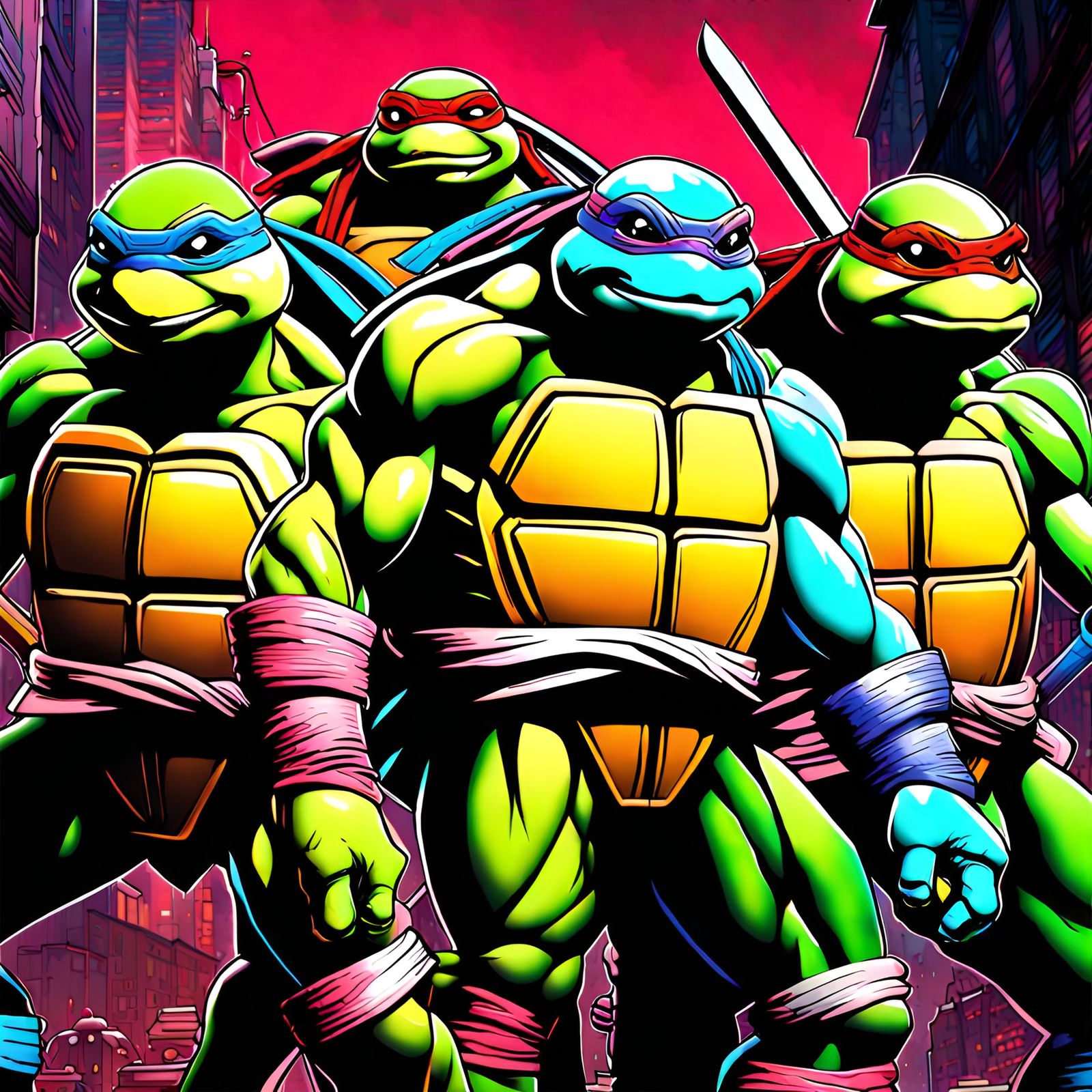 Last Ronin Ninja Turtle in 3D Digital Art