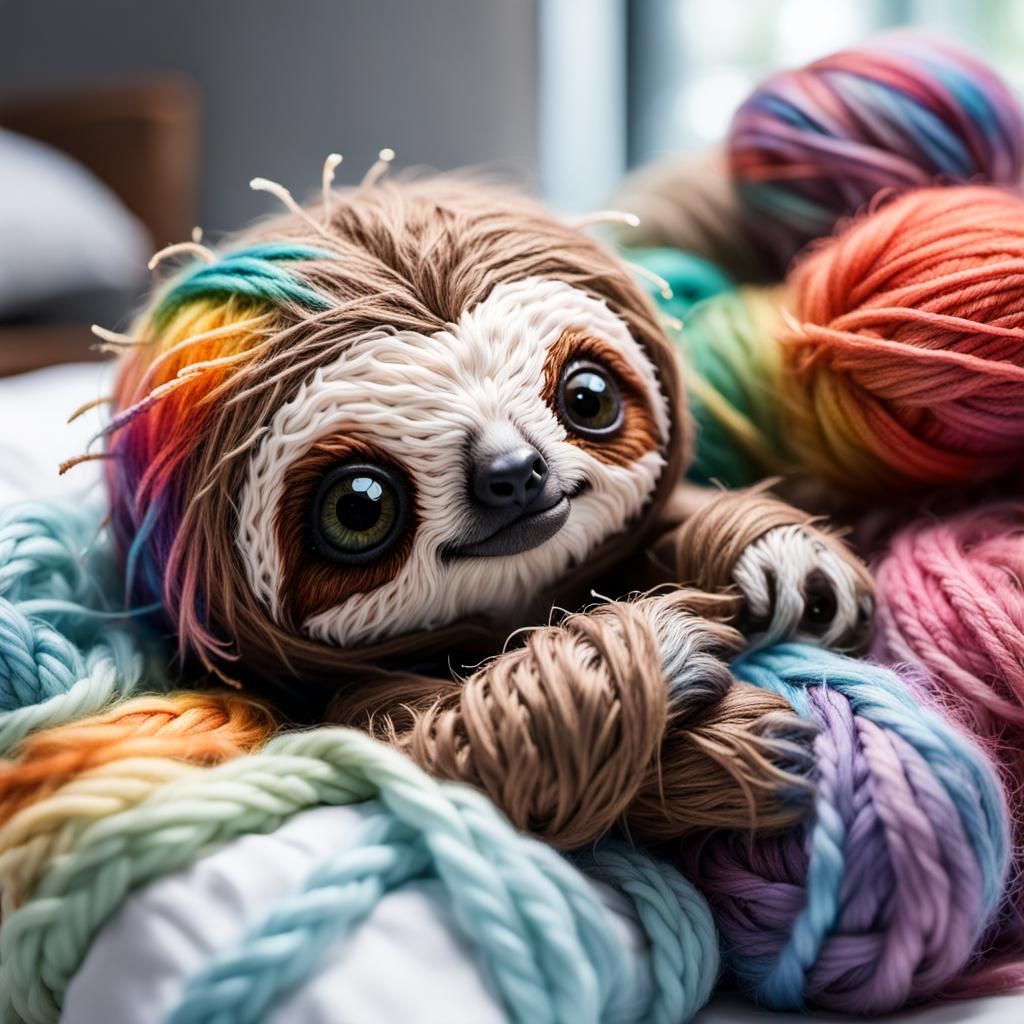 Yarn Baby Sloth Binky!