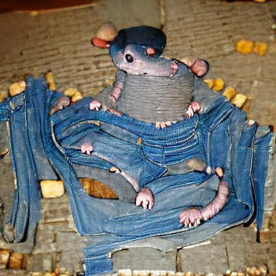Bean Rat in Jeans: An AI-Generated Character