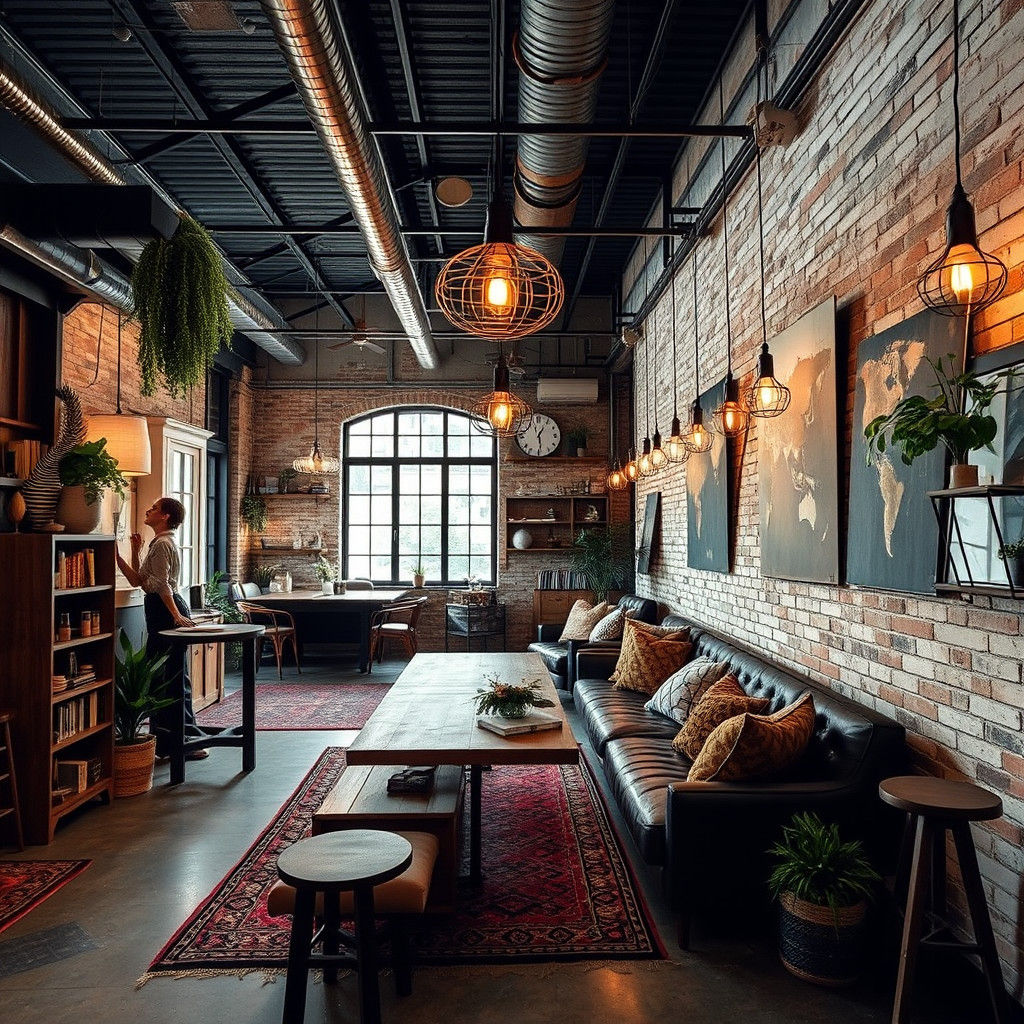 Industrial Bohemian Upcycled Liminal Space Design