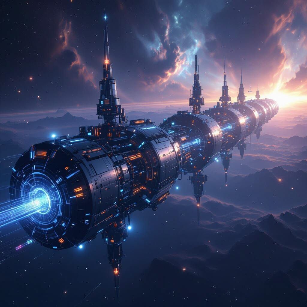 Colossal Hyperreactor Installation in Deep Space