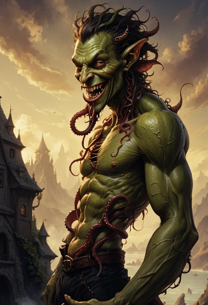 Goblin Man With Tentacles