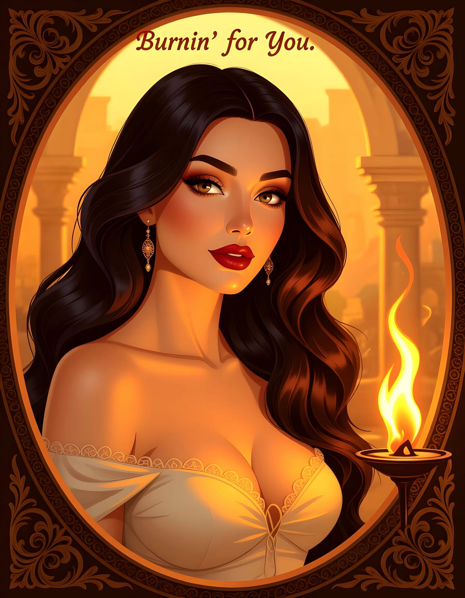 Portuguese Woman in Fantasy Concept Art Style