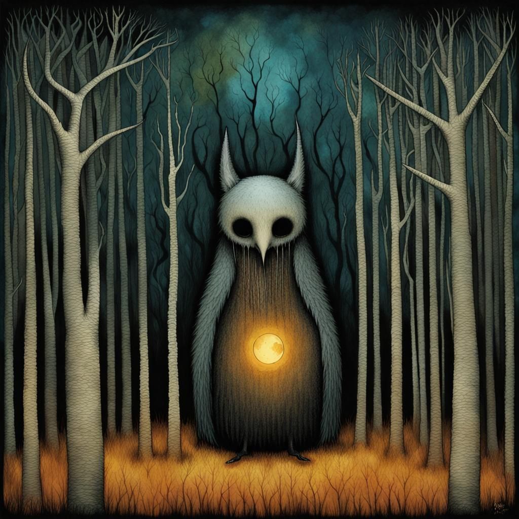 Eerie Grimdark Landscape in a Surreal Style