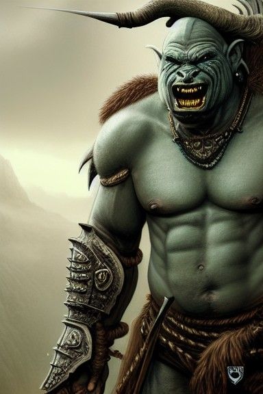 David Harbour as Orc Warrior in Intricate Armour