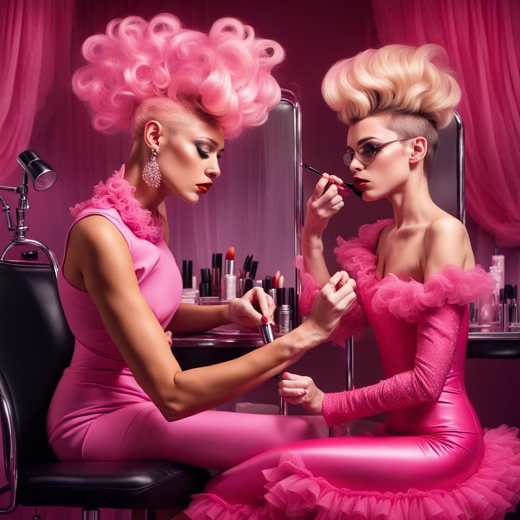 Drag Queen Makeup Session: Detailed Matte Painting