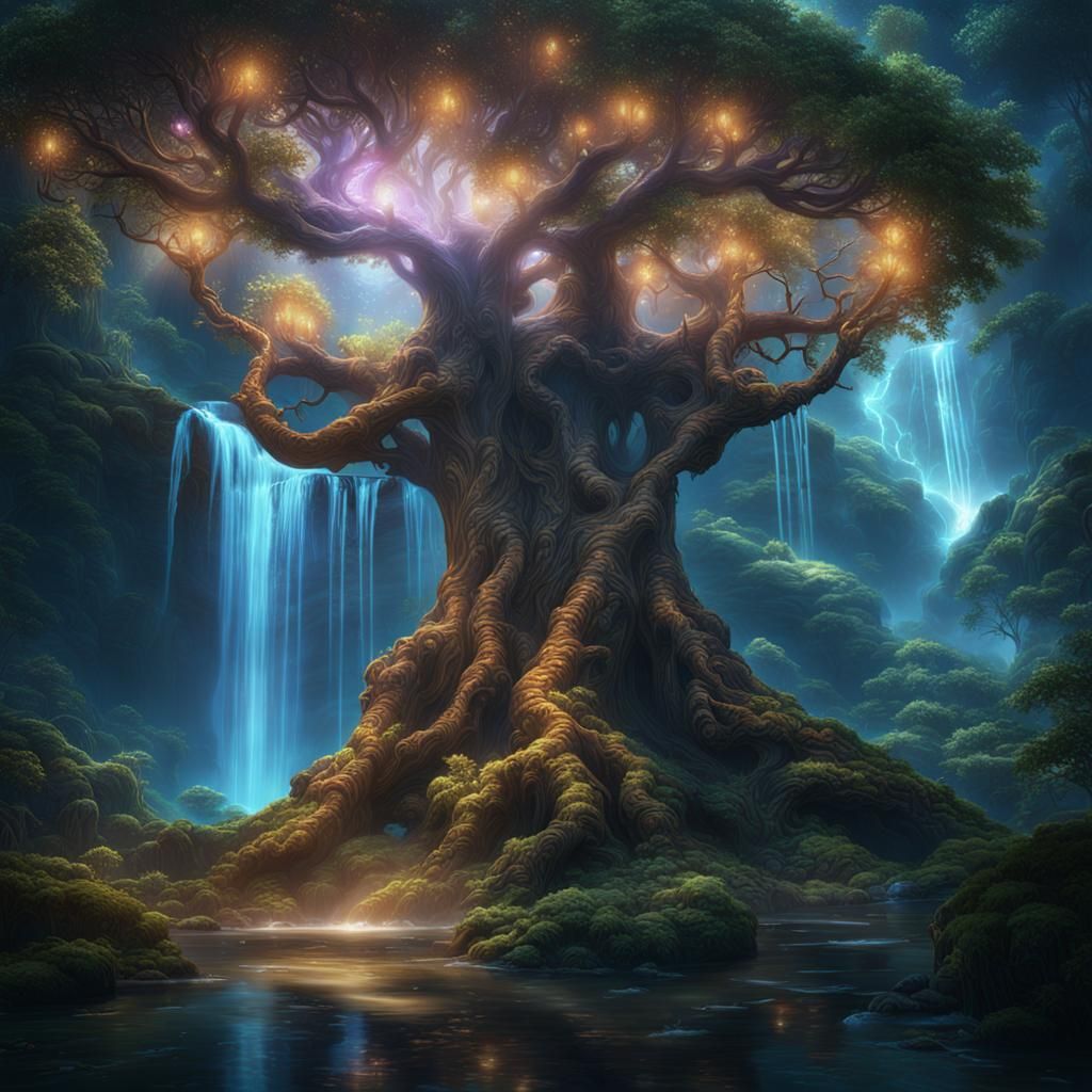 Mysterious Fairy Creature of Light, Tree of Life