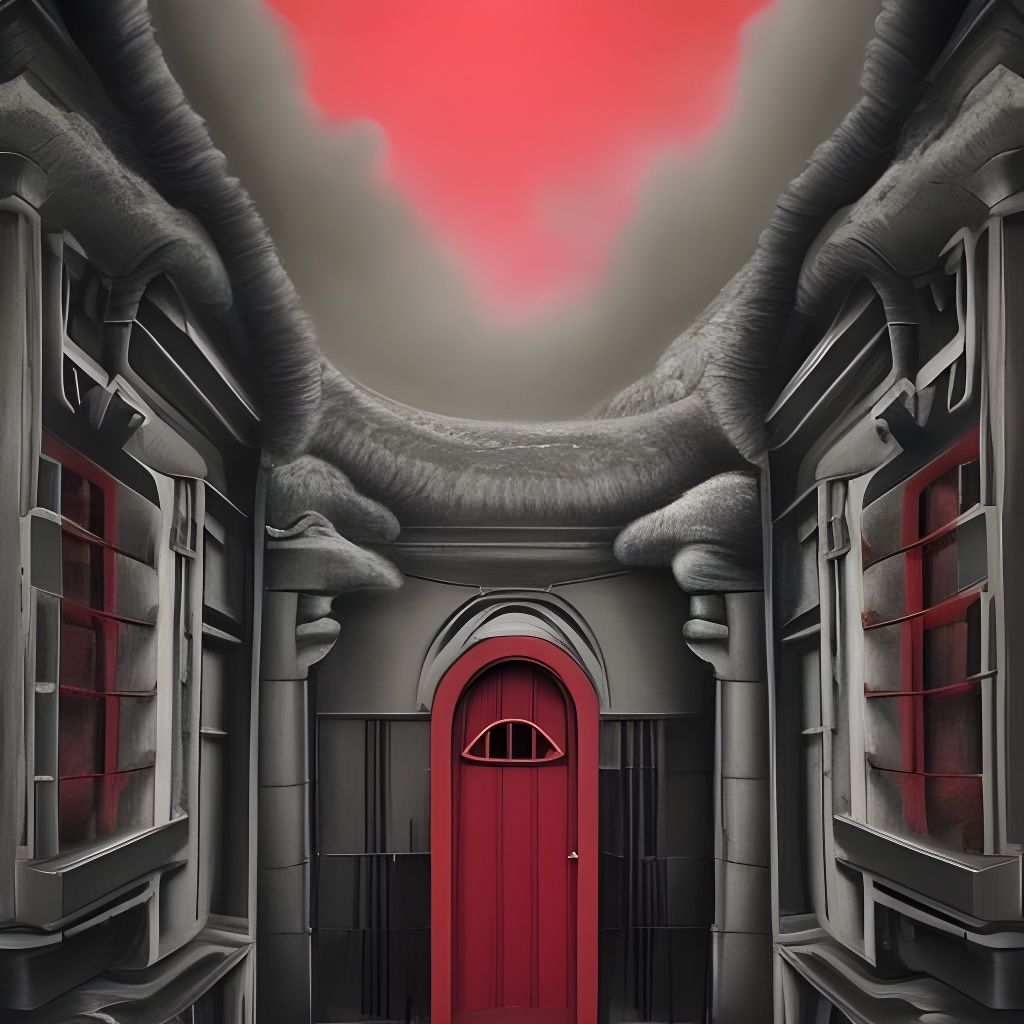 Dark Fantastical Scene in Detailed Matte Painting