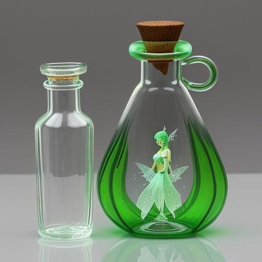 Fairy-Shaped Absinthe Bottle: A Visual Delight