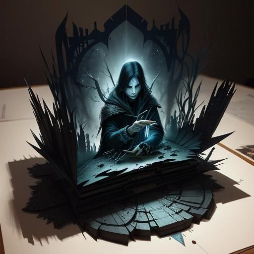 Sinister Magical Pop-Up Book Creation