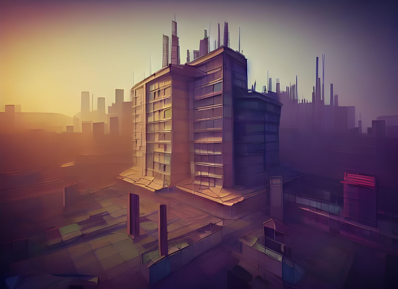 Colorful Low Poly Urban Exploration in Isometric View