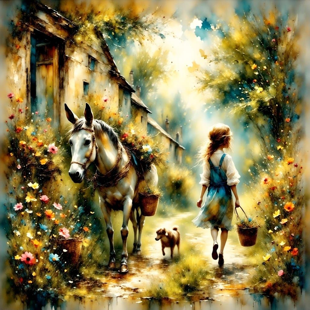 In the village...