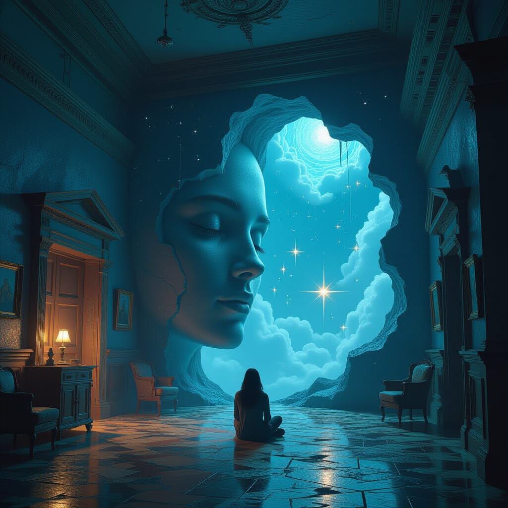 There’s a room inside my head  
Where corners curl and thoug...