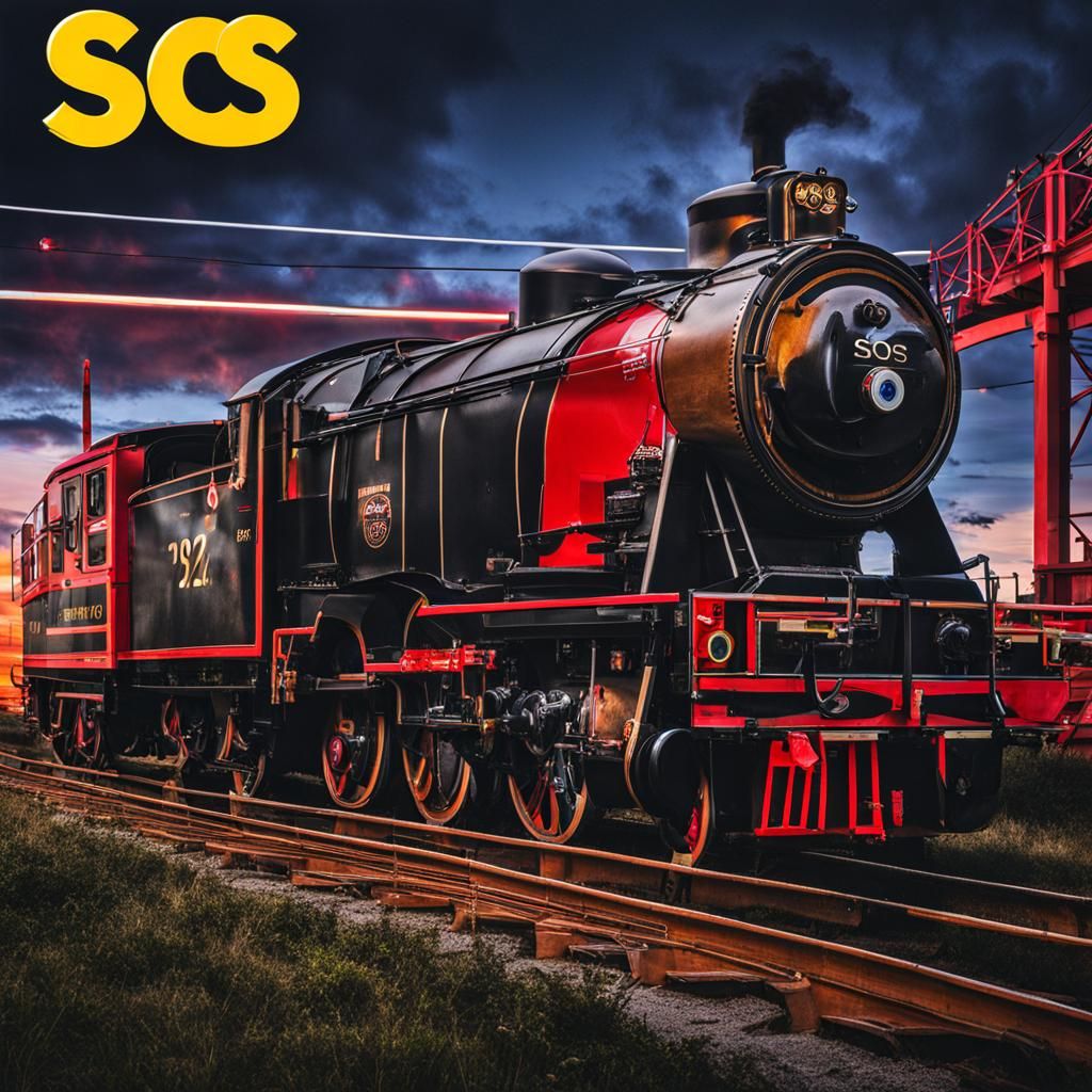 Abstract 'SOS' AI Image