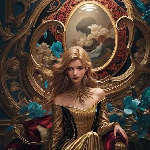 Woman in Lace Clothing with Soft Focus