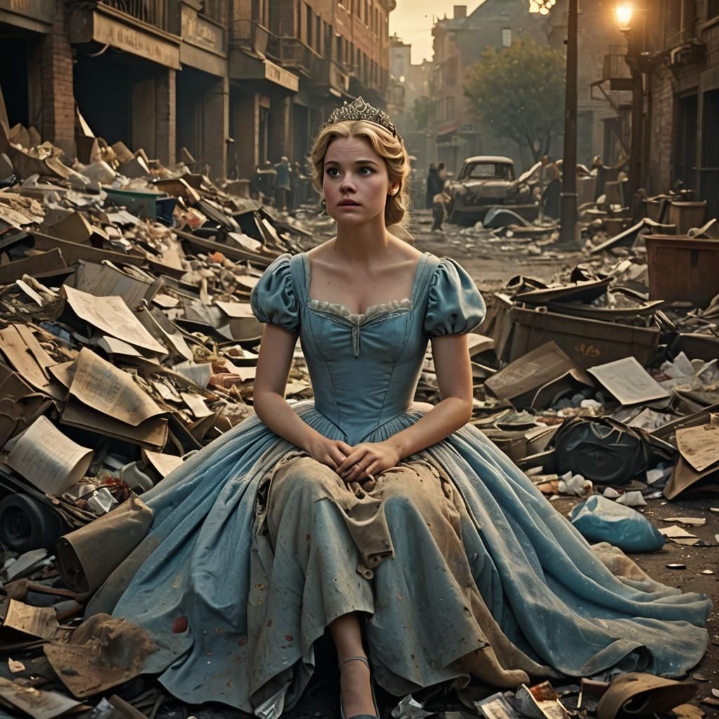 Cinderella in a Junkyard: Cinematic Film Still